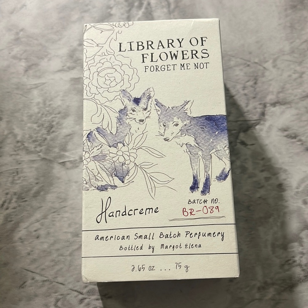 NWT Library of Flowers Handcreme